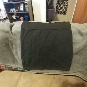 Tight Black Cotton Skirt